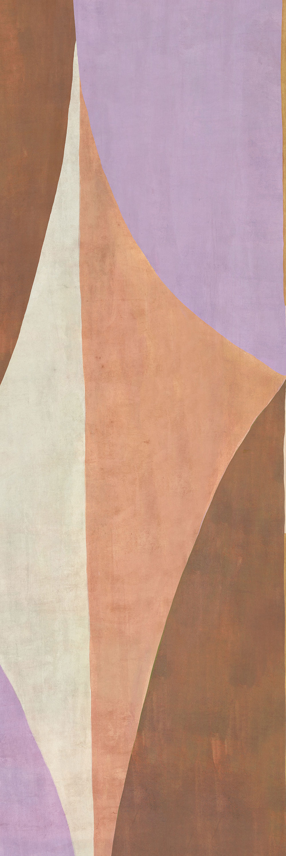 Geometric non-woven wall mural, brown-purple, DGAMA3043-300, Amani, Masureel