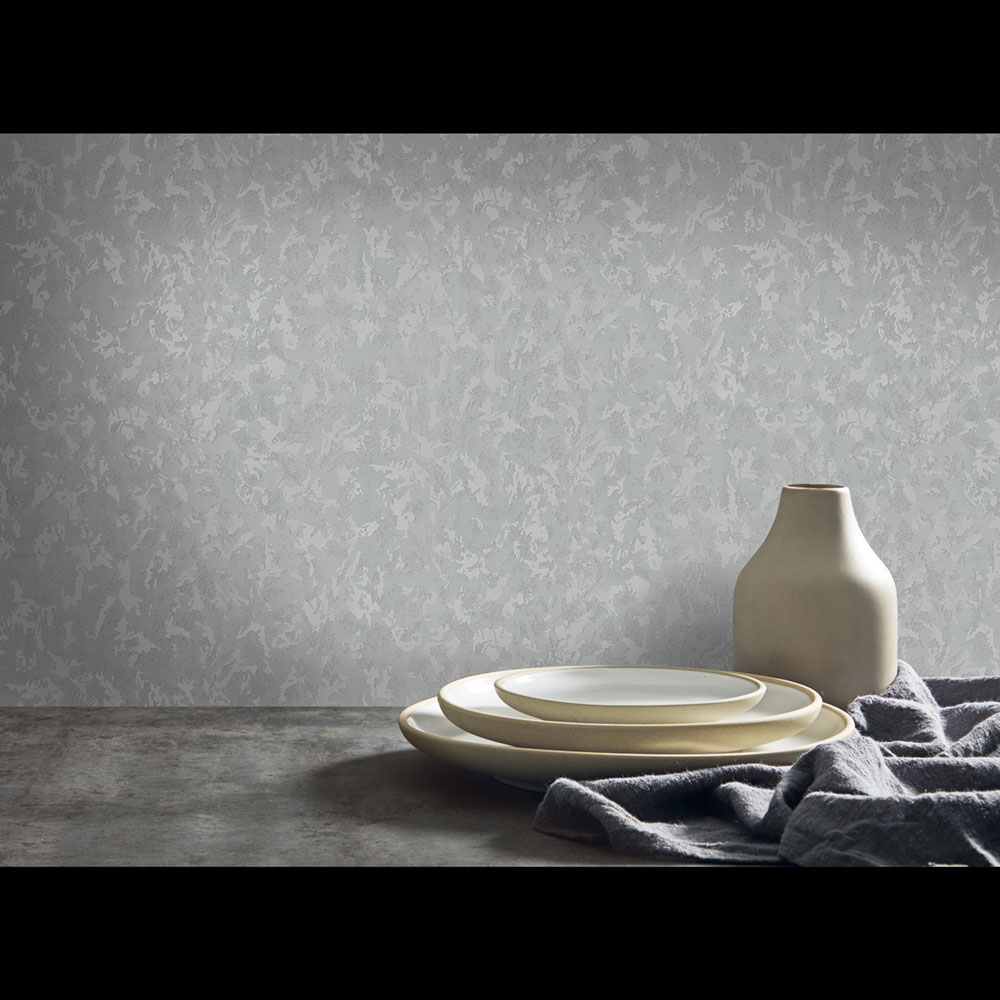 Non-woven wallpaper, cream-grey, stucco, 20012, New Tekko, Emiliana Parati