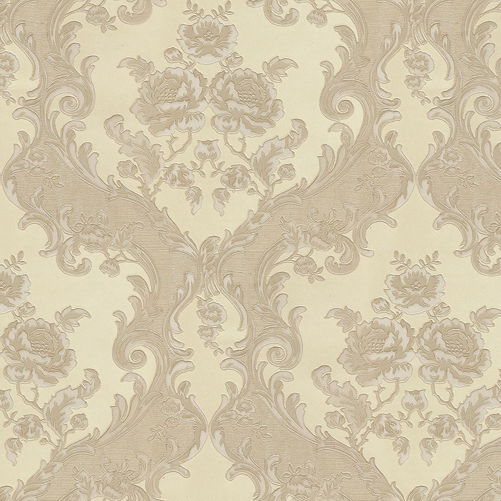 Non-woven wallpaper, beige, baroque pattern, 20030, New Tekko, Emiliana Parati