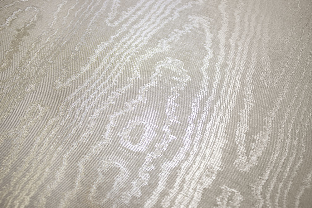 Non-woven wallpaper, white, moiré effect, 20034, New Tekko, Emiliana Parati