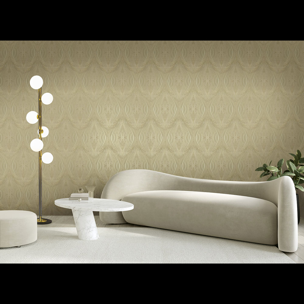 Graphic non-woven wallpaper, beige, 20043, New Tekko, Emiliana Parati