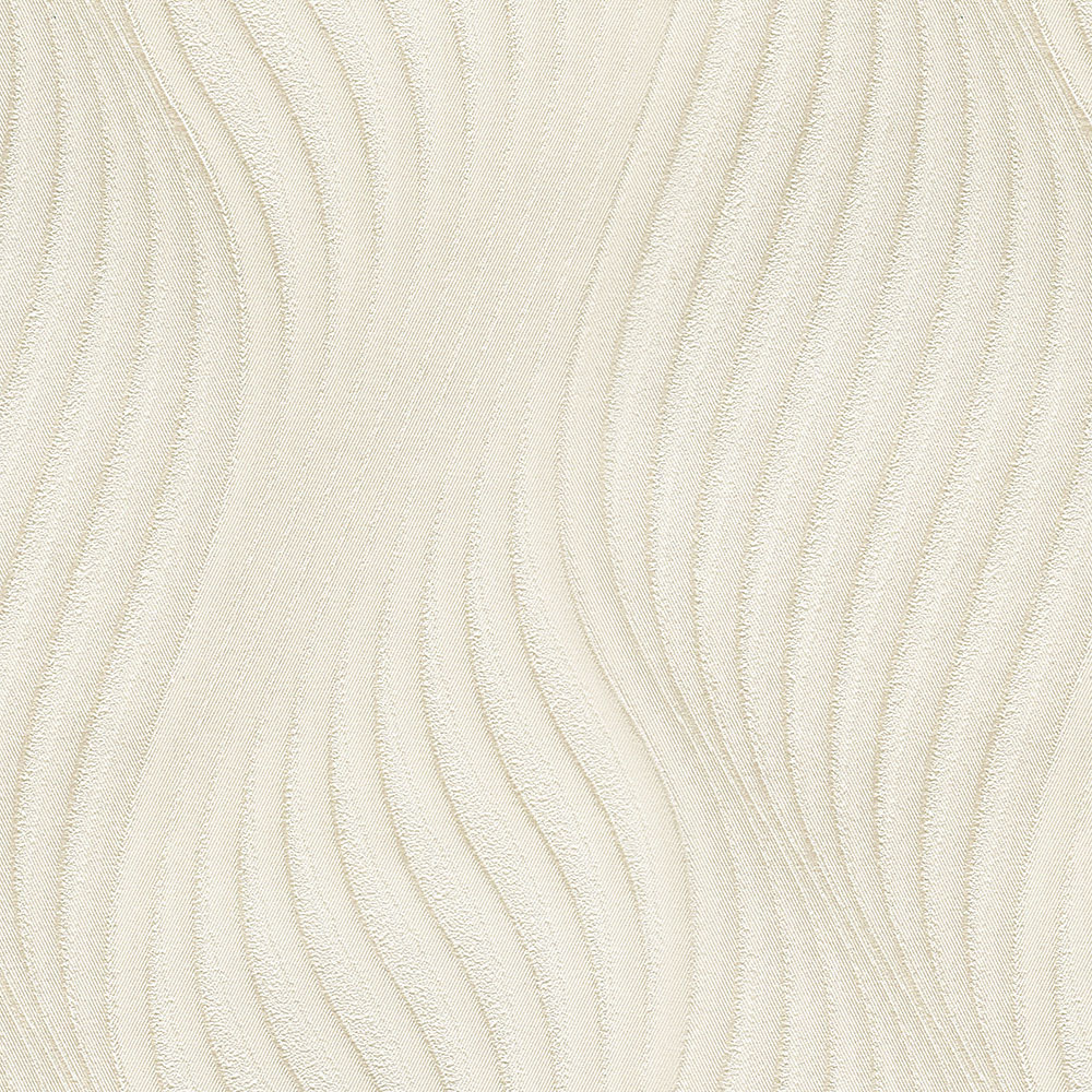 Graphic 3D non-woven wallpaper, cream, 20049, New Tekko, Emiliana Parati