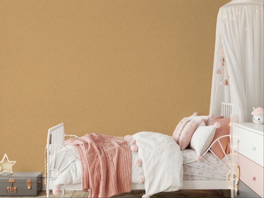 Non-woven wallpaper, ochre, fabric imitation, FW1028, Feature Walls,  Decoprint