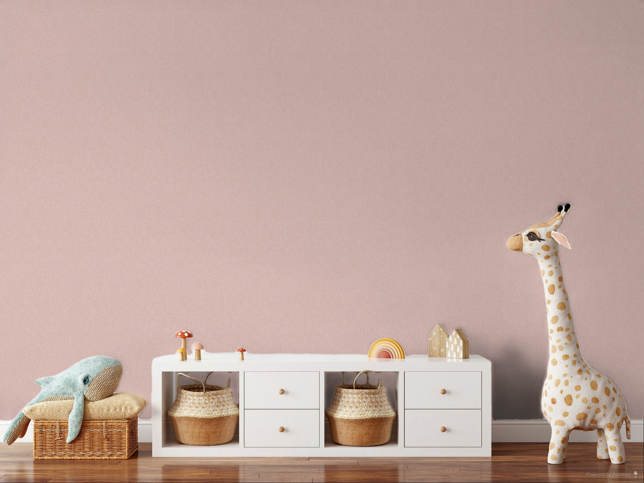 Non-woven wallpaper, pink, fabric imitation, FW1029, Feature Walls,  Decoprint