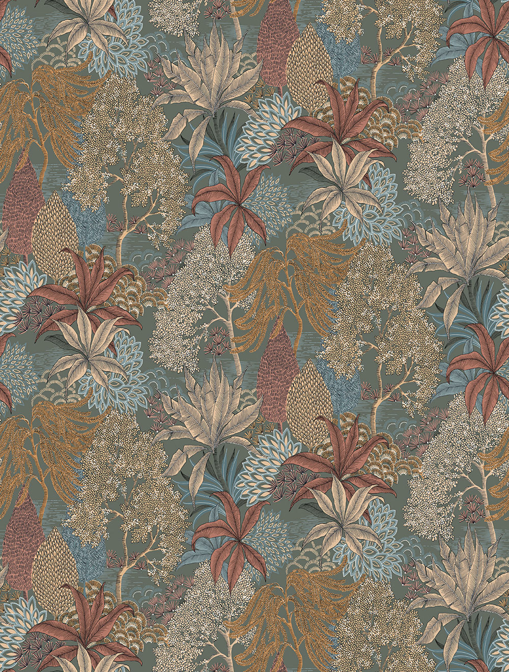 Non-woven wall mural, leaves, FW4003-3, Feature Walls, Decoprint