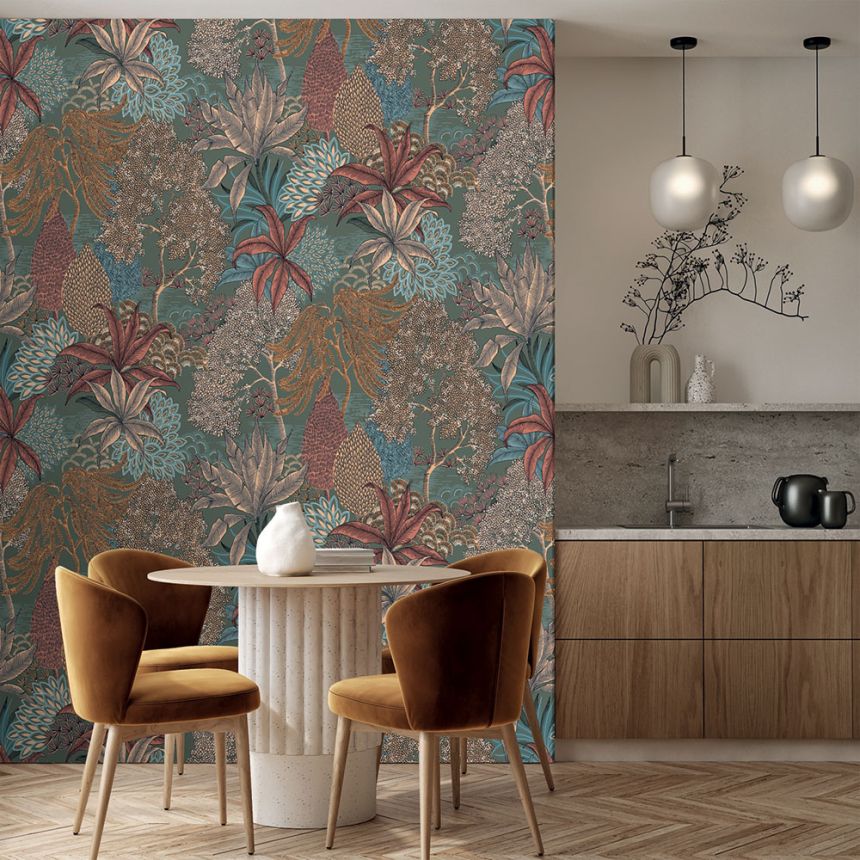 Non-woven wall mural, leaves, FW4003-3, Feature Walls, Decoprint