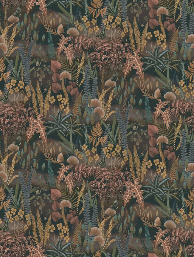 Non-woven wall mural, brown, leaves, FW4005-2, Feature Walls, Decoprint