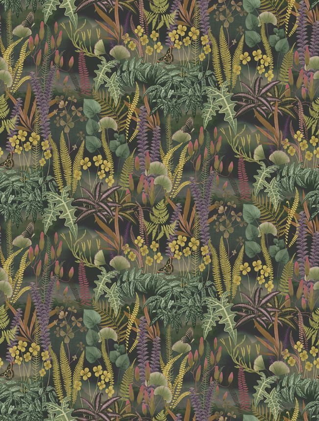 Non-woven wall mural, green, leaves, FW4005-3, Feature Walls, Decoprint