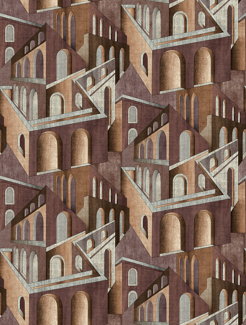 Graphic non-woven wall mural, burgundy, FW4013-9, Feature Walls, Decoprint