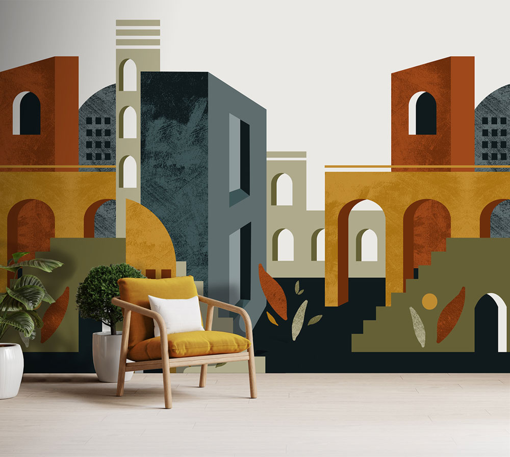 Graphic non-woven wall mural, FW4014-1, Feature Walls, Decoprint