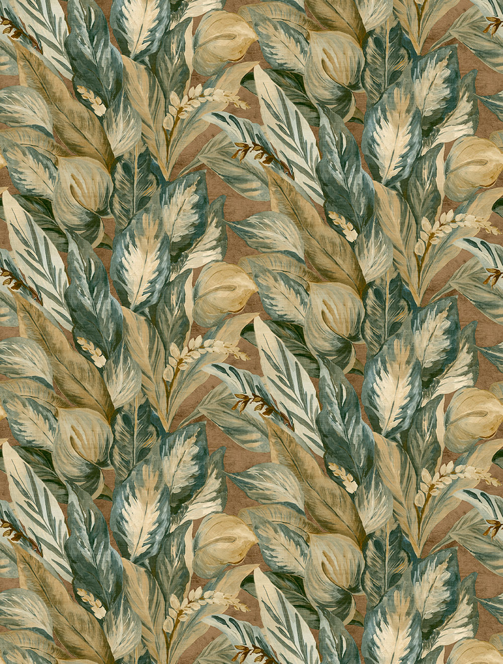 Non-woven wall mural, green, leaves, FW4016-4, Feature Walls, Decoprint