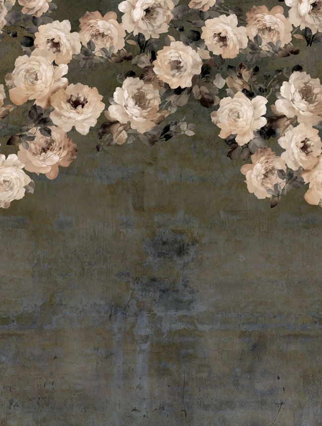 Non-woven wall mural, brown, flowers, FW4023-5, Feature Walls, Decoprint