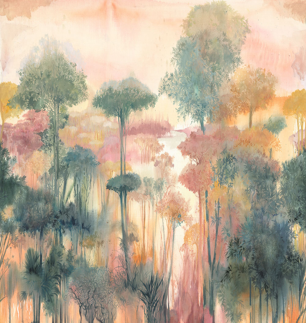 Non-woven wall mural, forest, trees, FW4024-1, Feature Walls, Decoprint