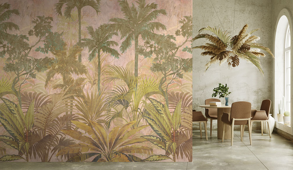 Non-woven wall mural, palm trees, FW4027-4, Feature Walls, Decoprint