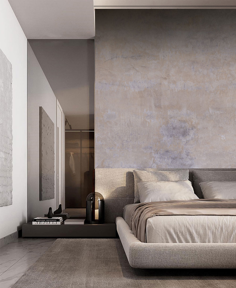 Non-woven wall mural, grey-brown, concrete, FW4050-3, Feature Walls, Decoprint