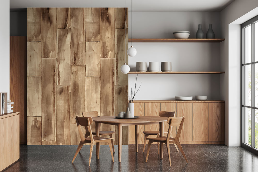 Non-woven wall mural, brown-beige, wood, FW4051-10, Feature Walls, Decoprint