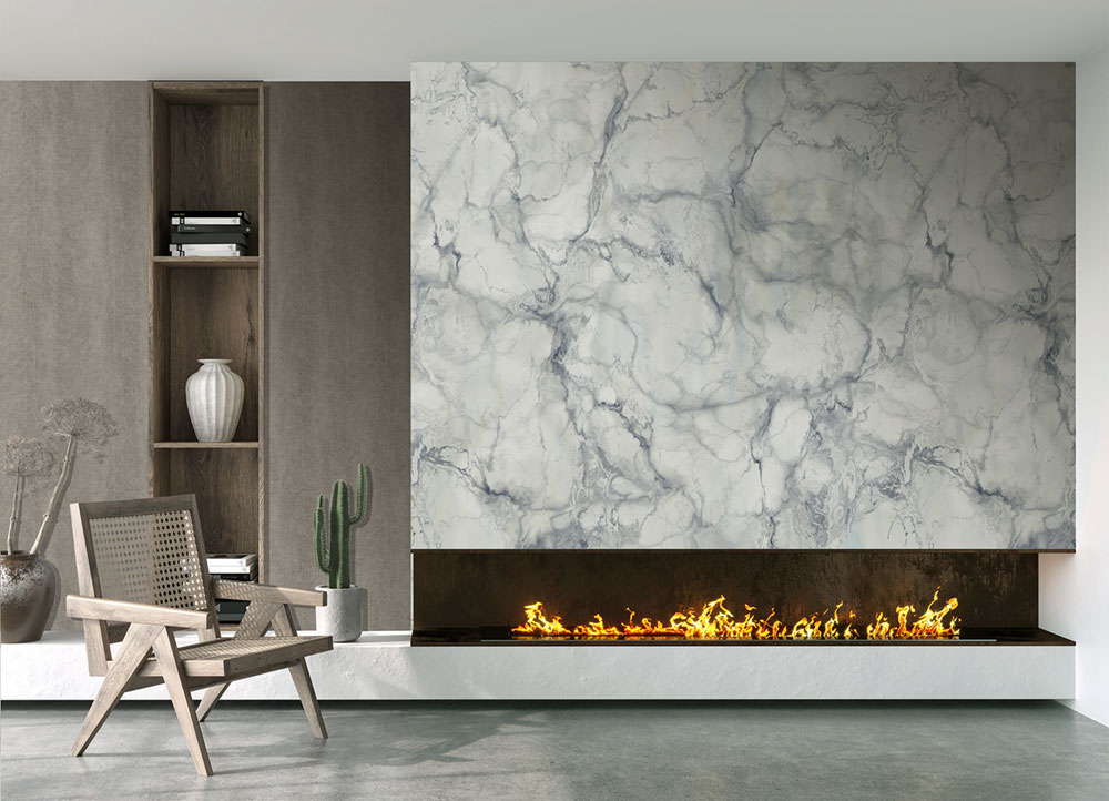 Non-woven wall mural, grey, marble, FW4052-4, Feature Walls, Decoprint