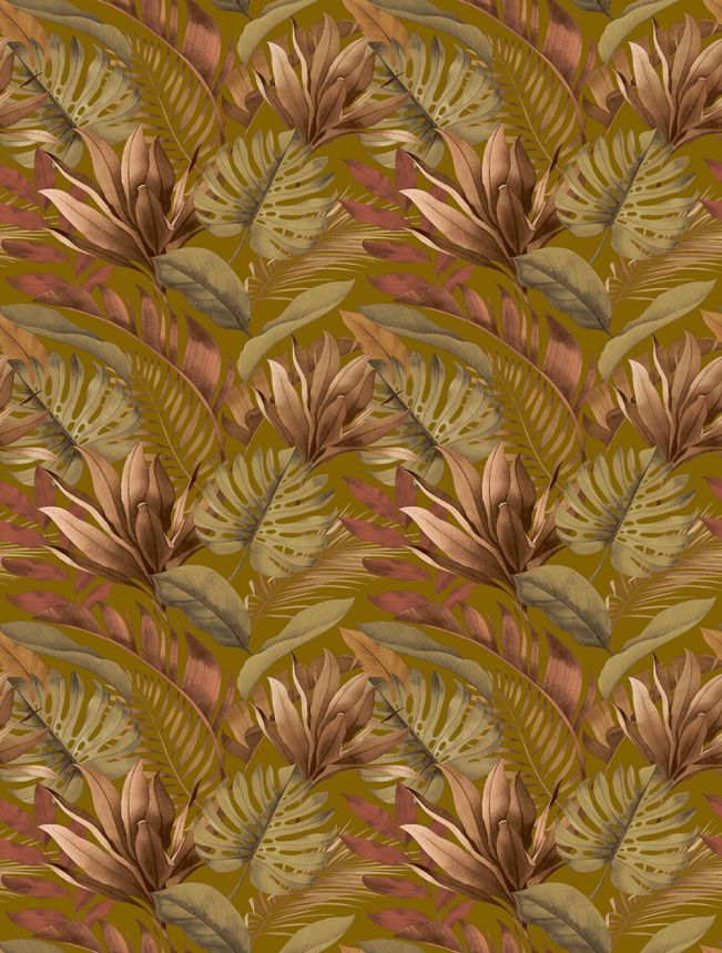 Non-woven wall mural, brown, leaves, FW4059-3, Feature Walls, Decoprint