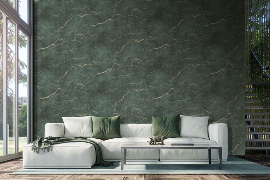 Non-woven wall mural, green, marble, FW4060-6, Feature Walls, Decoprint