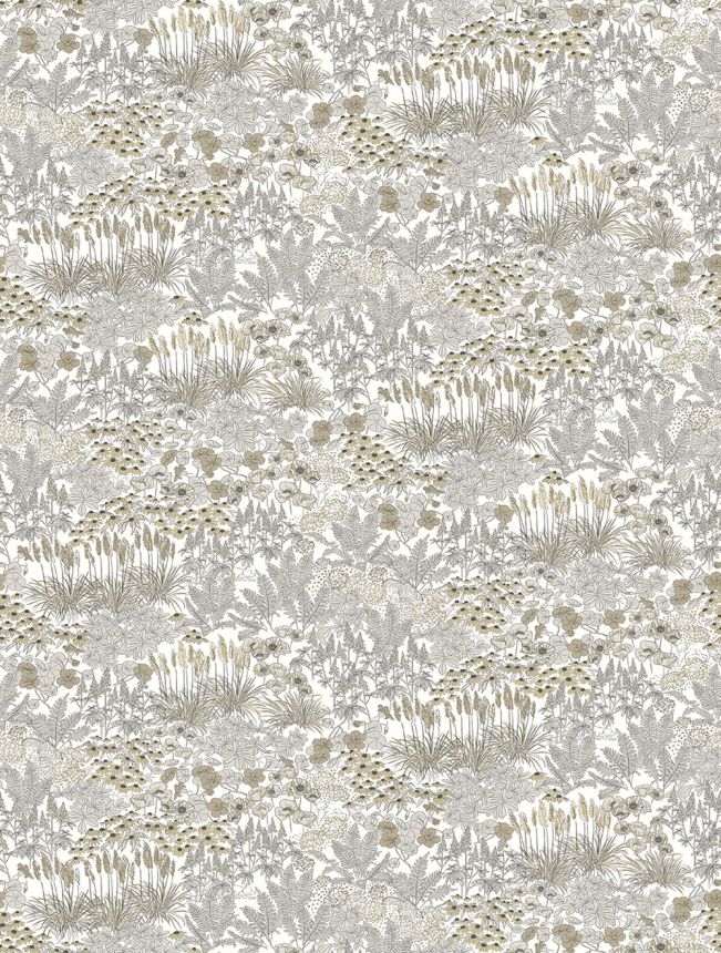 Non-woven wall mural, grey-beige, flowers, FW4062-1, Feature Walls, Decoprint