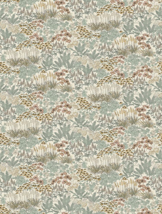 Non-woven wall mural, grey-brown, flowers, FW4062-2, Feature Walls, Decoprint