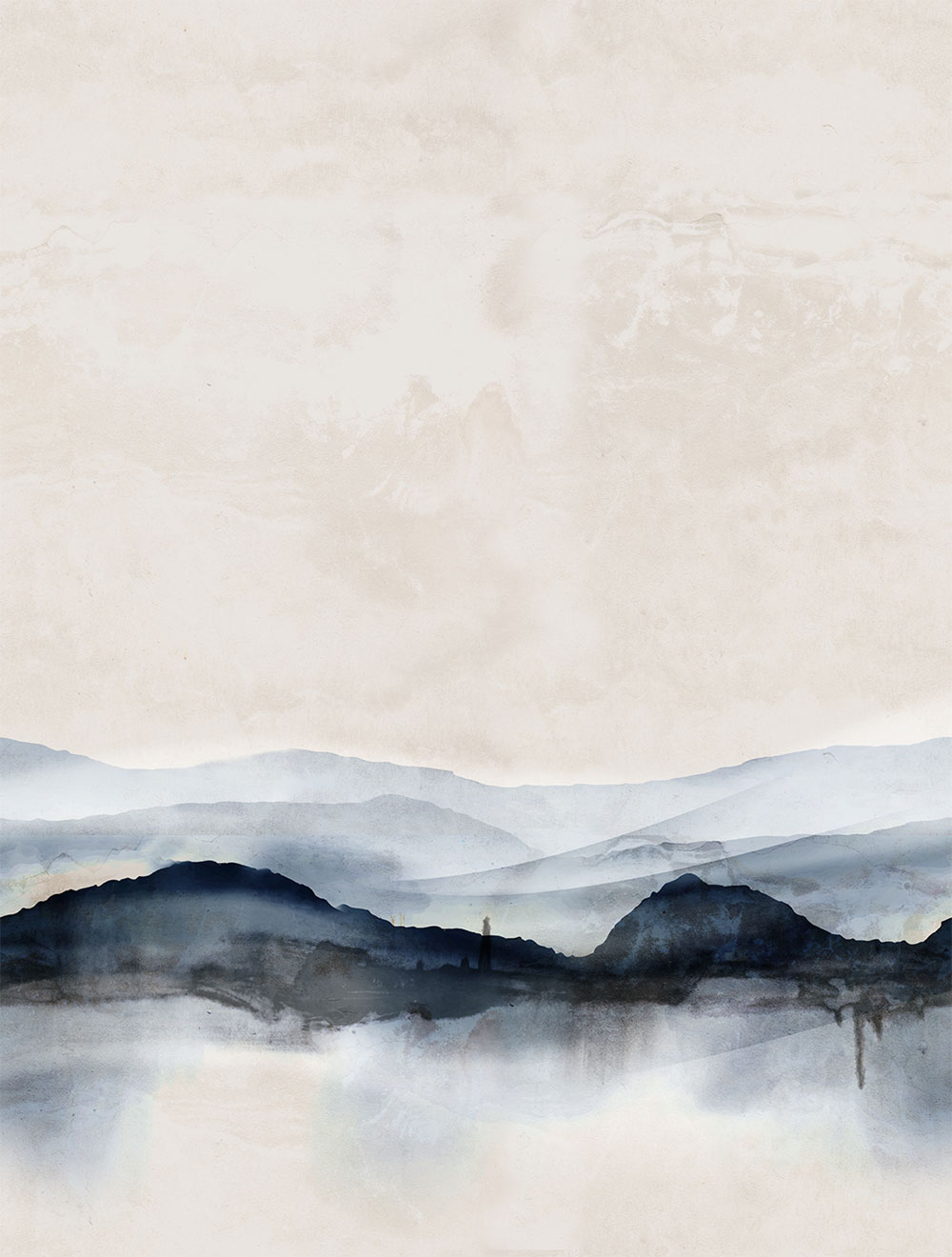 Non-woven wall mural, blue, horizon, FW4063-2, Feature Walls, Decoprint