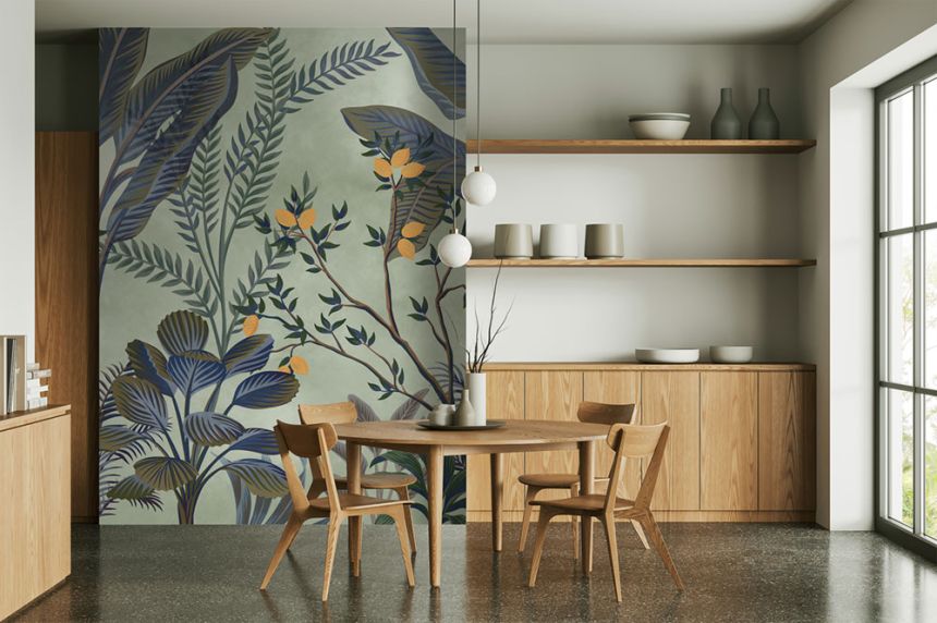 Non-woven wall mural, green, leaves, FW4066-13, Feature Walls, Decoprint