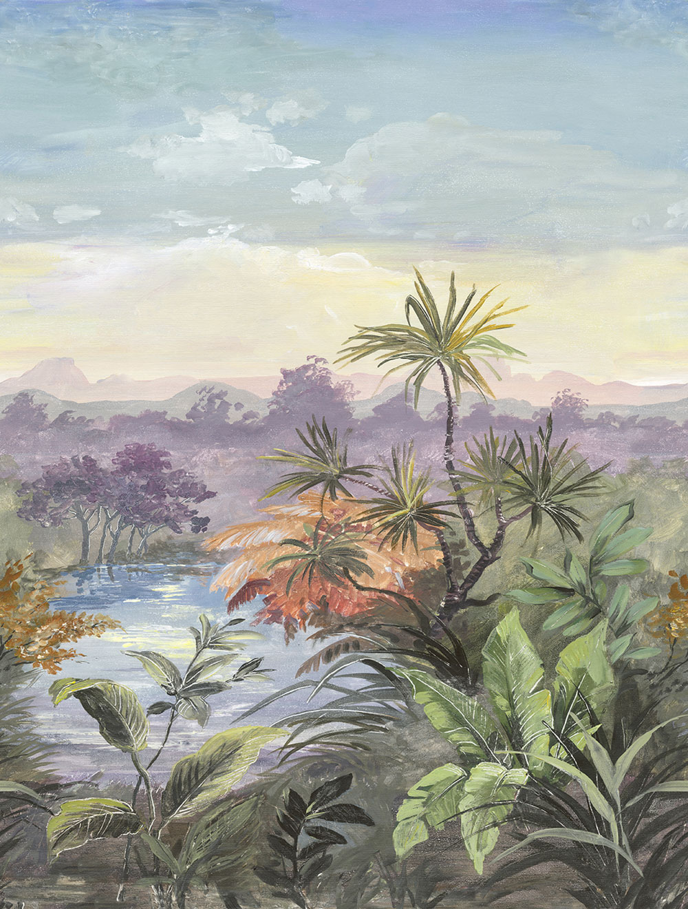 Non-woven wall mural, palm trees, FW4028-1, Feature Walls, Decoprint