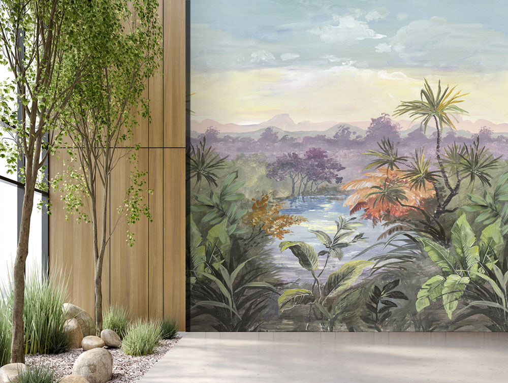 Non-woven wall mural, palm trees, FW4028-1, Feature Walls, Decoprint