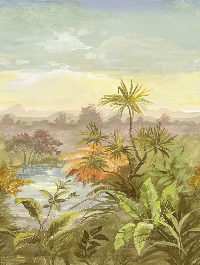 Non-woven wall mural, green, palm trees, FW4028-2, Feature Walls, Decoprint