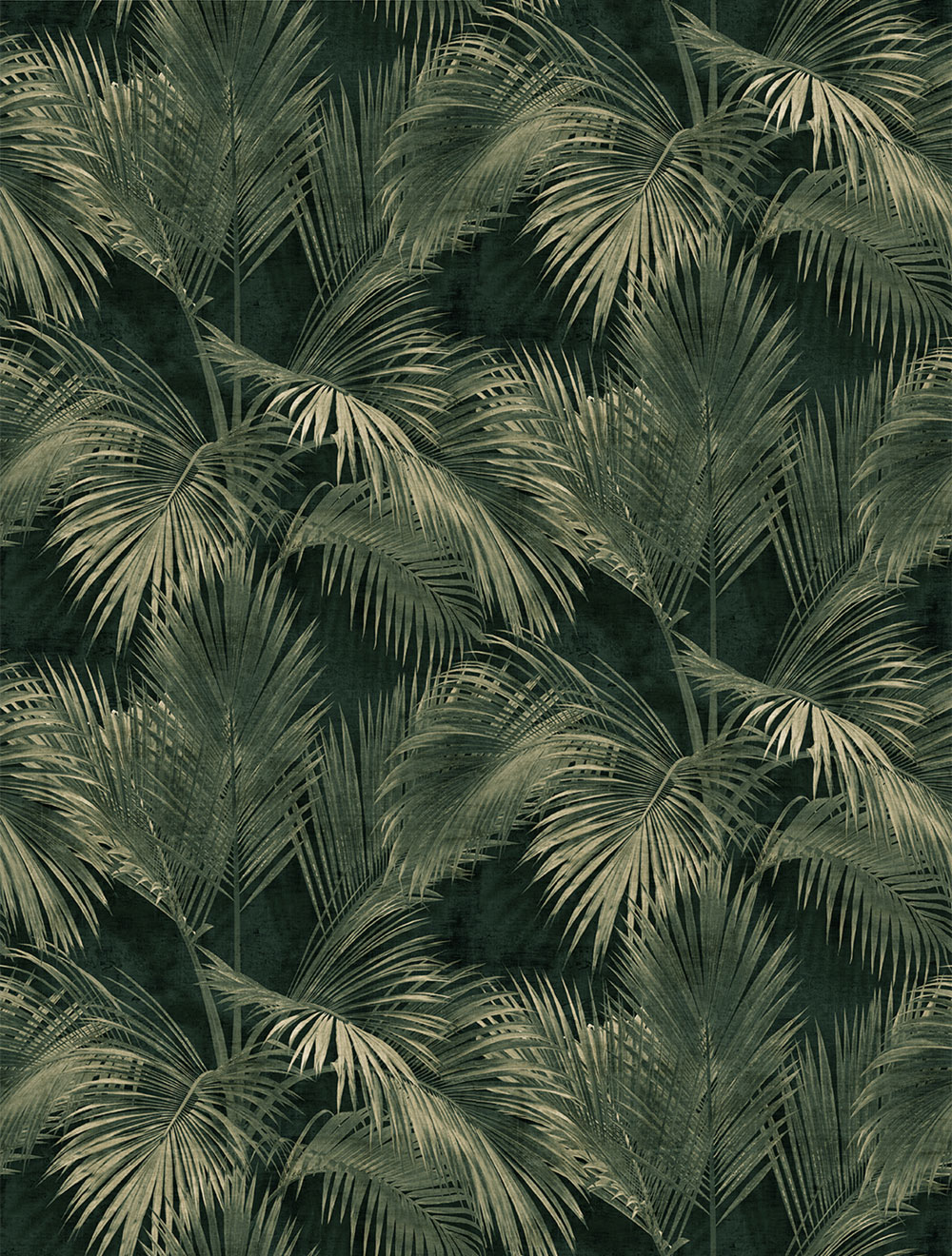 Non-woven wall mural, green, palm trees, leaves, FW4034-3, Feature Walls, Decoprint