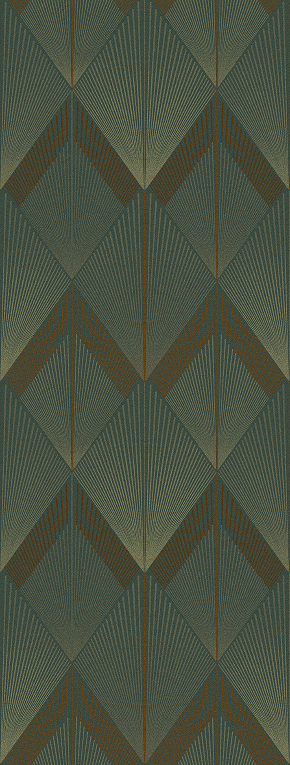 Geometric non-woven wall mural, green, FW4035-3, Feature Walls, Decoprint