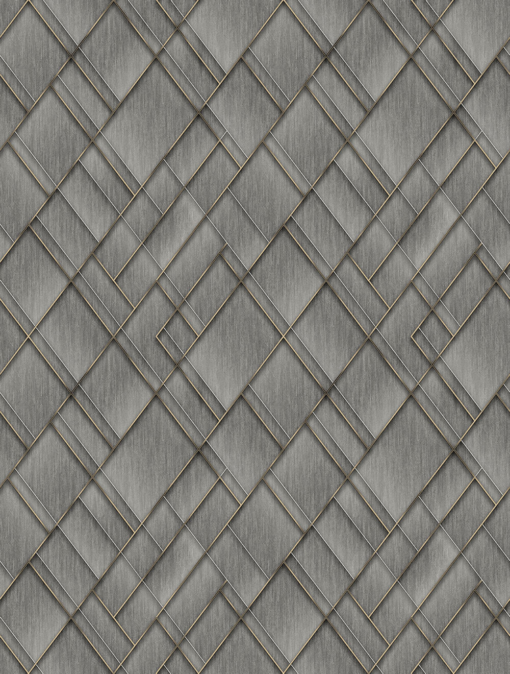 Geometric non-woven wall mural, grey, FW4037-1, Feature Walls, Decoprint