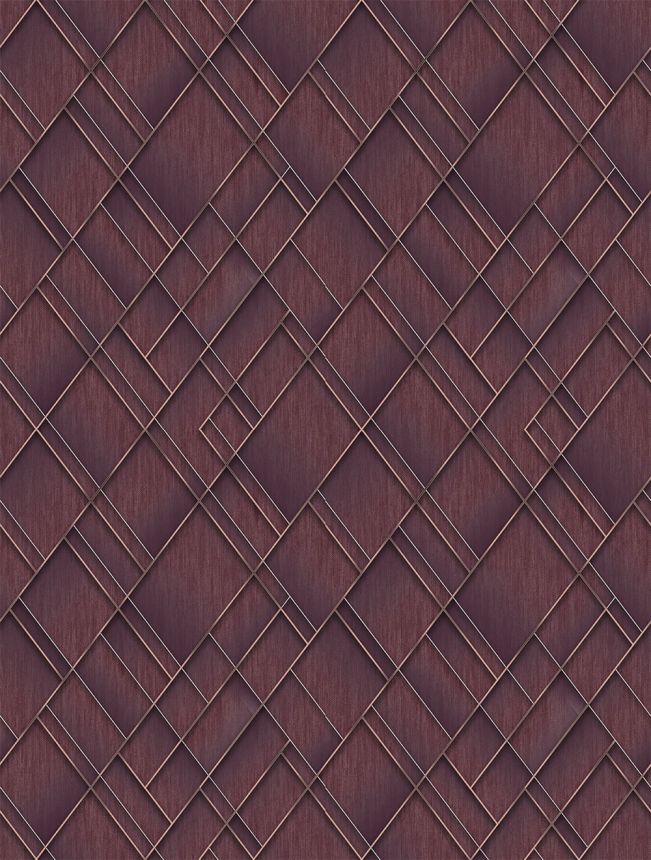 Geometric non-woven wall mural, burgundy, FW4037-4, Feature Walls, Decoprint