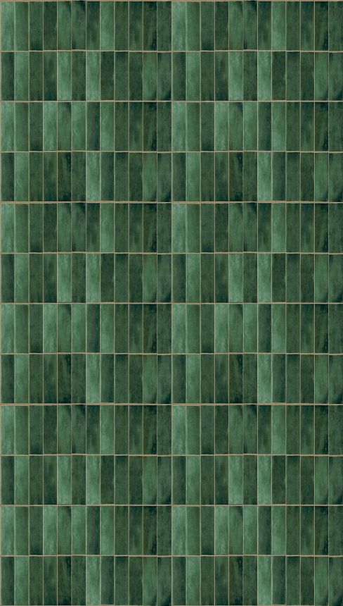 Non-woven wall mural, tiles, green, FW4045-4, Feature Walls, Decoprint