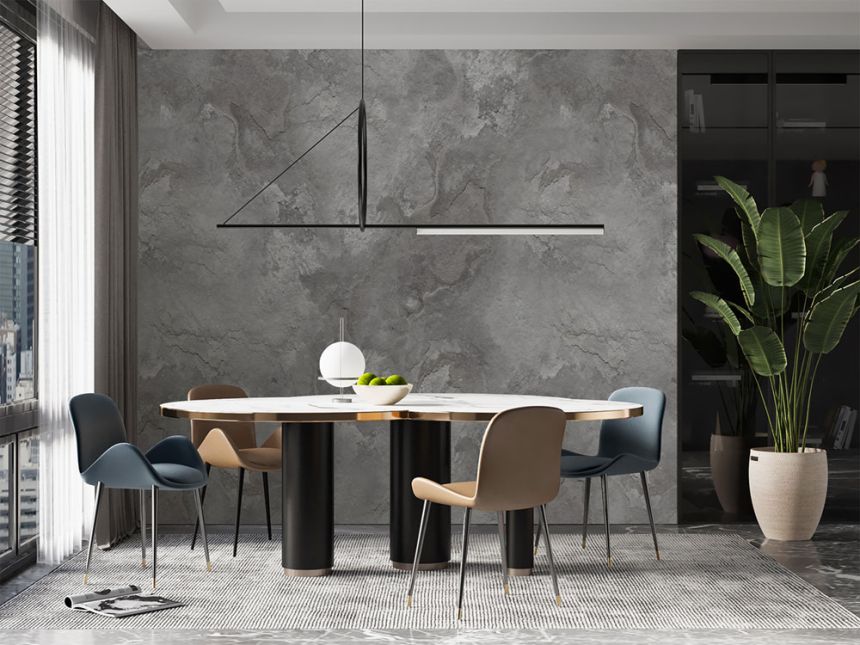 Non-woven wall mural, grey, concrete, FW4047-5, Feature Walls, Decoprint