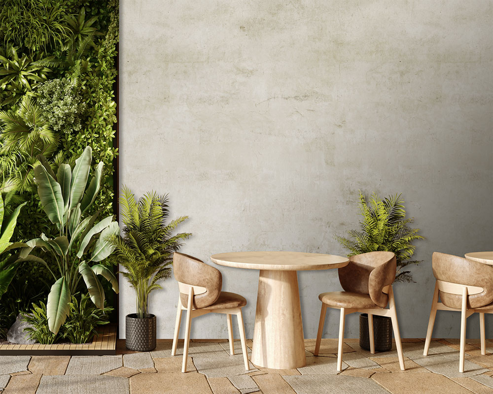 Non-woven wall mural, beige, concrete, FW4050-1, Feature Walls, Decoprint