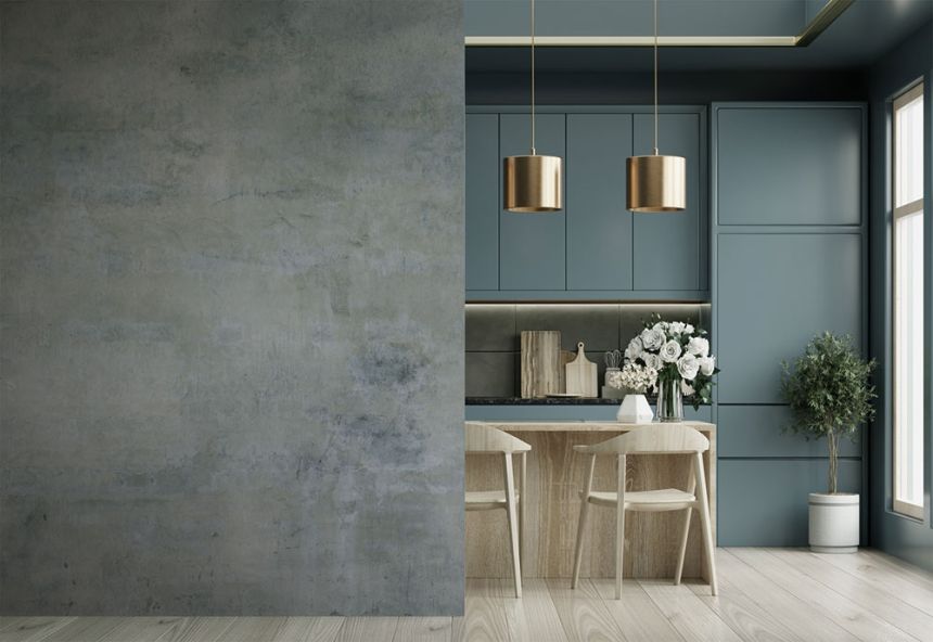 Non-woven wall mural, green, concrete, FW4050-2, Feature Walls, Decoprint