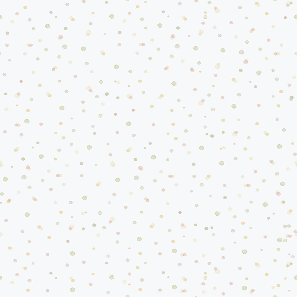 Children's non-woven wallpaper, green, dots, specks, 289-3, Enzo,  ICH Wallcoverings