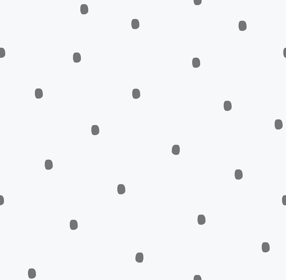 Non-woven wallpaper, white-black, dots, spots, 291-4, Enzo,  ICH Wallcoverings