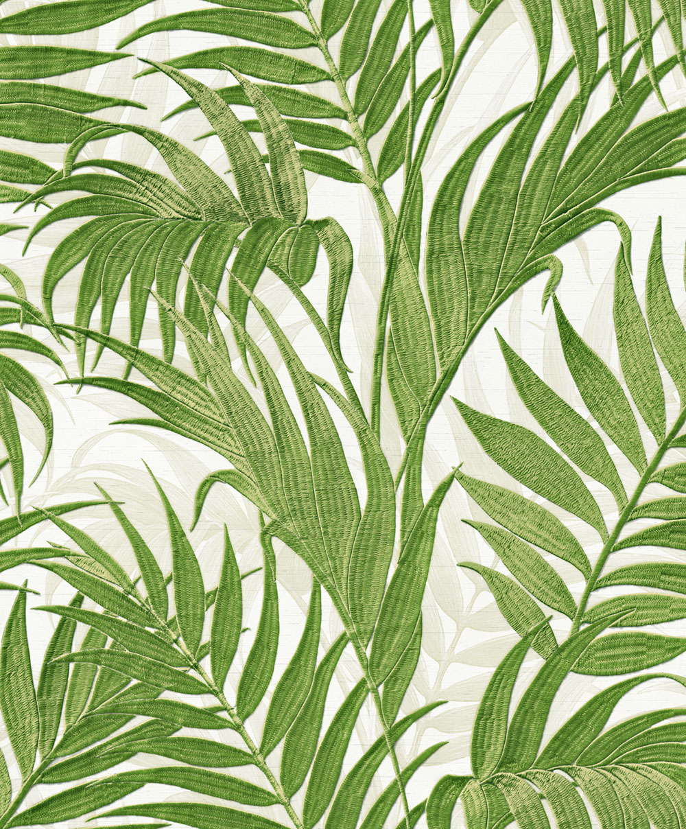 Luxury non-woven wallpaper, green, leaves, GR322110, Best Sellers, ID Design