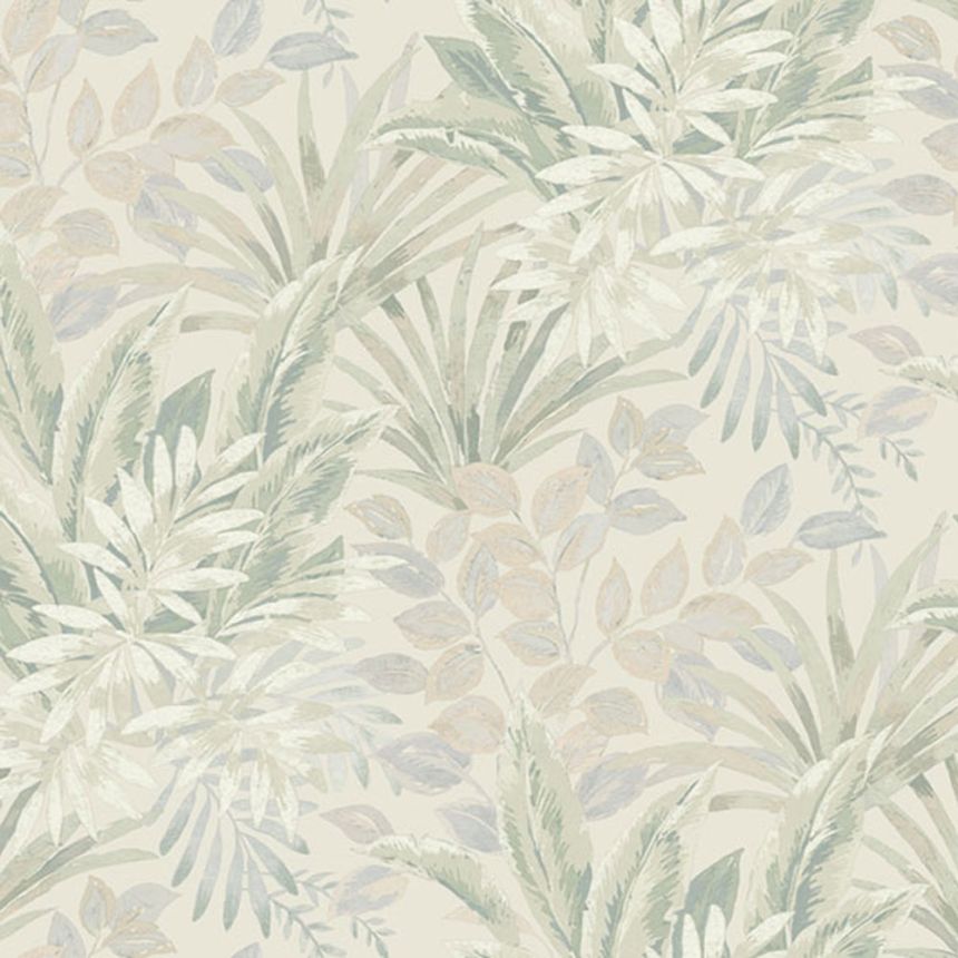 Non-woven wallpaper, green, leaves, TJ3202, Finest Selection, Vavex