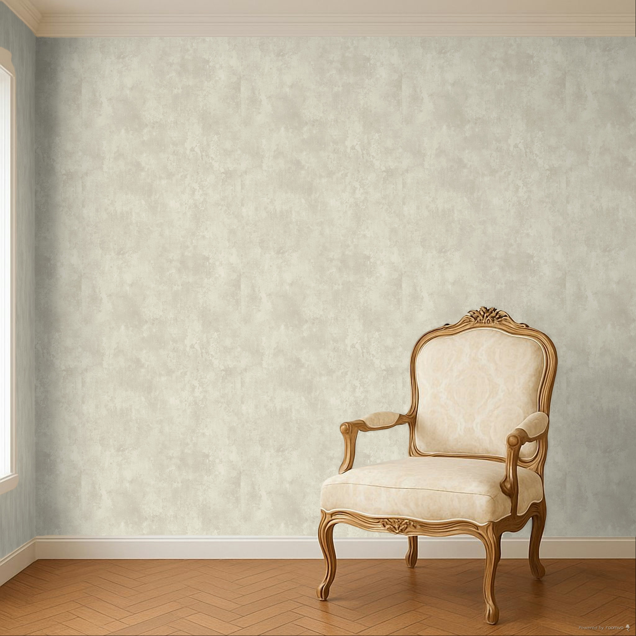 Non-woven wallpaper, beige, stucco, concrete, TJ3005, Finest Selection, Vavex