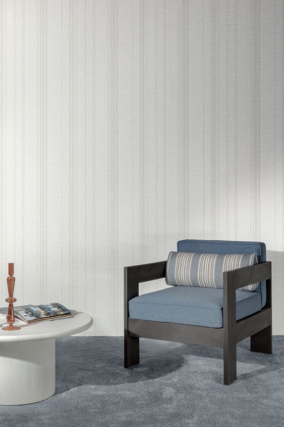 Non-woven wallpaper, brown-beige, stripes, TJ4003, Finest Selection, Vavex