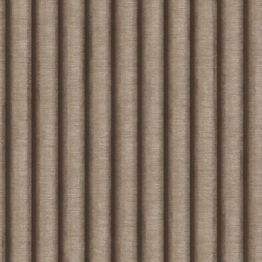 Non-woven wallpaper, brown, stripes, 196701, Finest Selection, Vavex