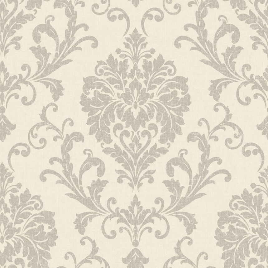 Non-woven wallpaper, grey, baroque, ornaments, IC2001, Finest Selection, Vavex