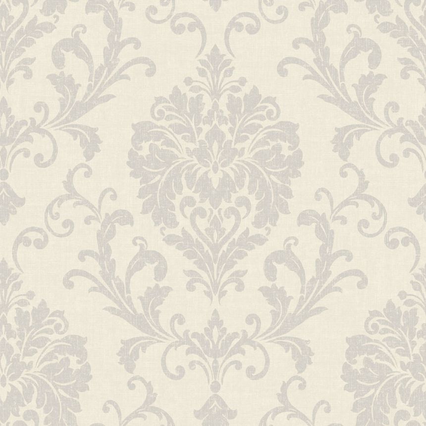 Non-woven wallpaper, grey, baroque, ornaments, IC2002, Finest Selection, Vavex