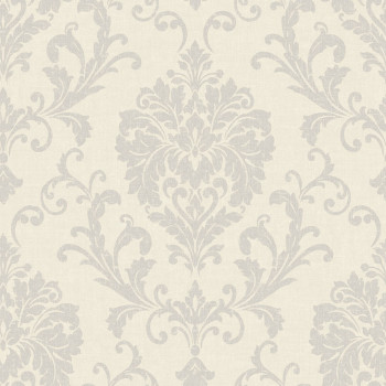 Non-woven wallpaper, grey, baroque, ornaments, IC2002, Finest Selection, Vavex