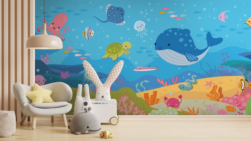 Customized non-woven wall mural, Underwater world, 10007, Vavex