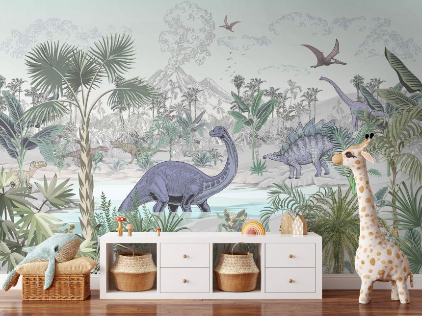 Customized non-woven wall mural, Dinosaurs, 10028, Vavex